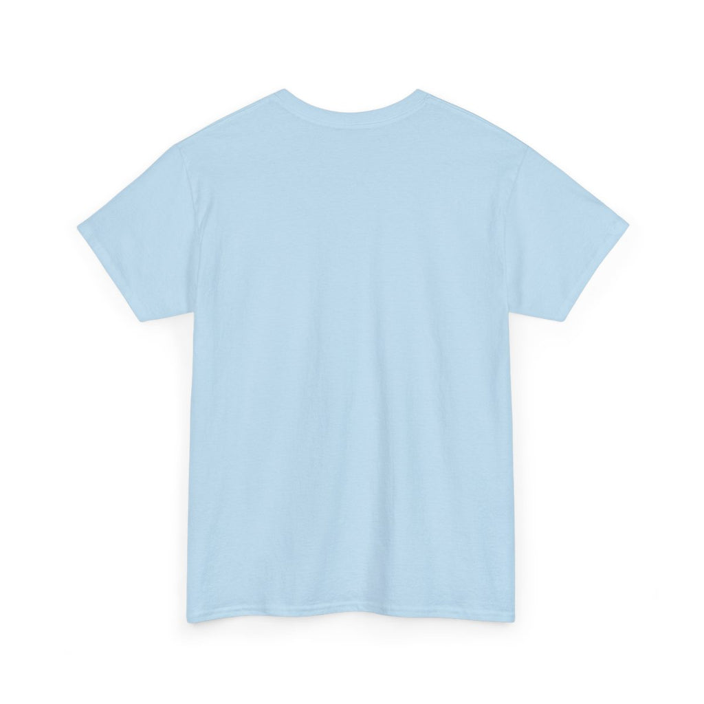 Why Always Me ? — t-shirt bleu ciel, dos