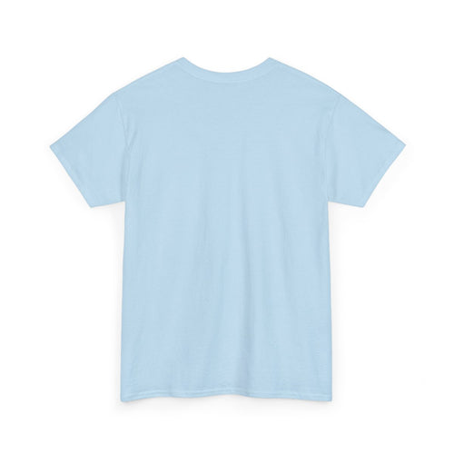 Why Always Me ? — t-shirt bleu ciel, dos